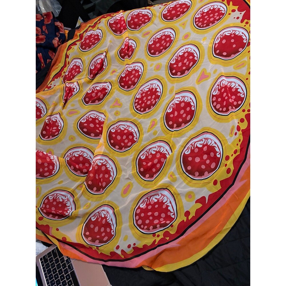 Pepperoni Pizza sheer scarf cover